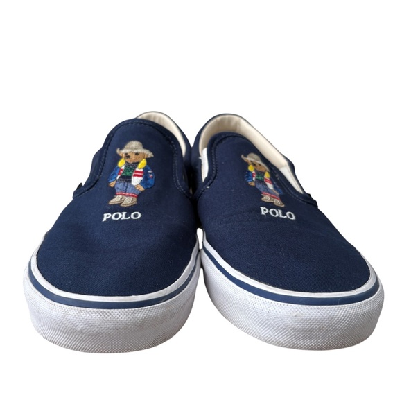 POLO RALPH LAUREN Men\'s Keaton Polo Bear Slip-On Sneakers Size 12 US  Navy Blue main image 7